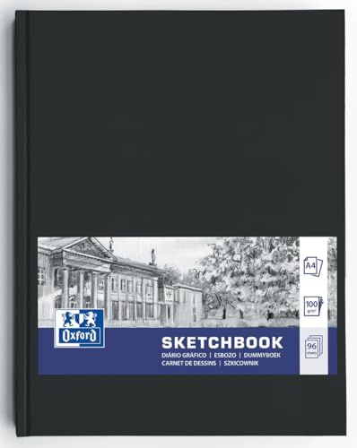 Oxford Ritblock svart A4 96 ark (5 stycken)