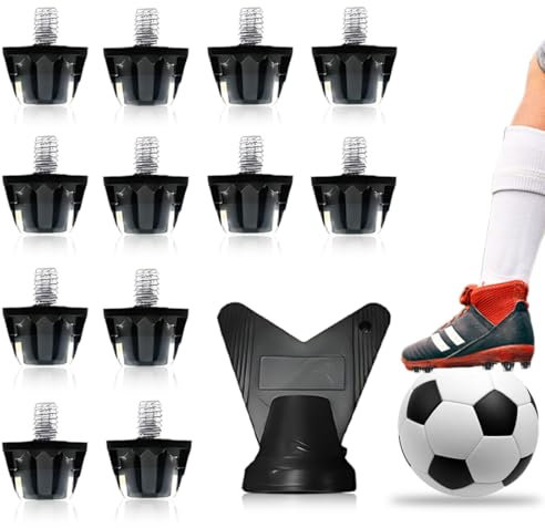 Ersatzstollen für Fußballschuhe Kompatibel,10 x 10 mm, TPU-Werkstoff, Schlüssel,Herren,schraubstollen