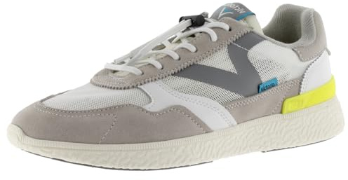 victoria 1985 Zapatillas Anima Malla & Piezas Color & Serraje & Doble Cordón 8805102 para Hombre Blanco 44