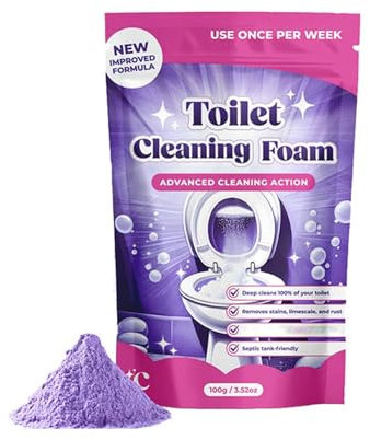 Toilet Cleaner, Toilet Freshener, Removes Limescale, Long Lasting Fragrance, Deep Cleaning Toilet Tablets, Deep Clean Without Scrubbing, Instan Action Foam for Sparkling Clean Toilet (1)