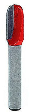 Faithfull FAIRB62 Router Bit TC Radius 1/4in 5.0mm x 18mm, Red / Silver