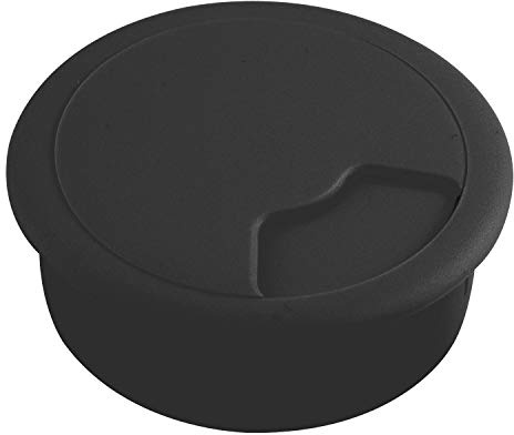 VASALAT D80mm schwarz Kabeldurchgang rund 80mm SB-1