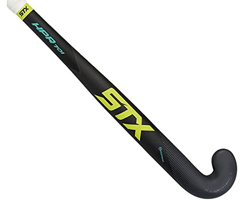 STX Hpr 701 Crosse de Hockey sur Gazon Unisexe, Noir/Jaune/Bleu Sarcelle, 36.5 inches