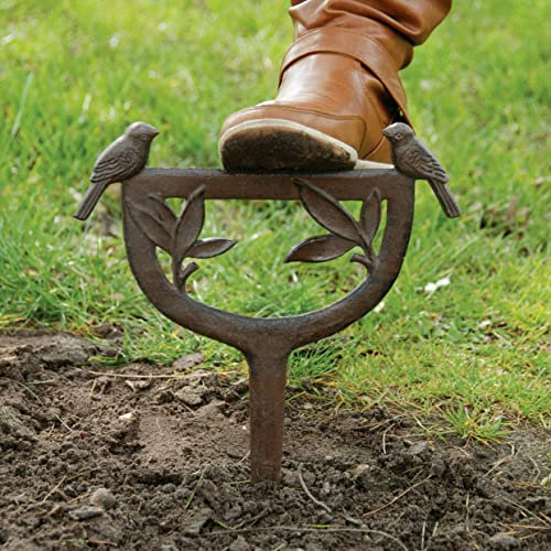 Nostalgische Schuhbürste, Schuhabstreicher, Schuhschaber Vogel Gusseisen