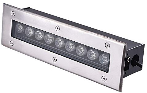 Faretti da Incasso for Esterni Luce Interrata Rettangolare All'aperto Lampada da Terra da Giardino Impermeabile Illuminazione del Percorso Progetto Illuminotecnico Luci da Terra for Esterno(Luce bianc