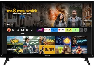 Finlux MH24F 24 inch HD Ready, Smart, Fire TV, Freeview Play, Netflix, YouTube, Prime Video, Disney+, Now TV, TNT Sports, Alexa, HDR10, Dolby Audio, DTS Virtual X, DTS HD