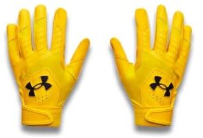 Under Armour Boys' Youth Clean Up Baseball Gloves, 790 YELLOW, YMD