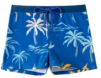 SWAUSWAUK Bañador para Niño 3-12 años con Forro, Cintura Ajustable, Diseño Veraniego