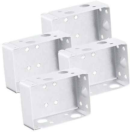 Healifty 4pcs Curtain Mounting Brackets for Easy Roller Blind Installation Compact Design Suitable for Home Use Practical Accessories for Window Fittings