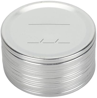 Mason Jar Lids, 22 Stück, 86mm Metall, Wiederverwendbar Split-Type, Canning Lids, mit luftdichtem Verschluss, Regular Mouth Jar Lids for Food Storage für Mason Jars Einmachen von Marmelade Obst Gurken