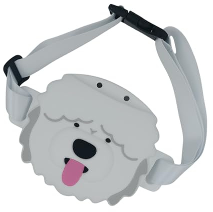 Godisväska för träning av hundar, design med hundform justerbart bälte och läckagesäker, magväska för kattgodis, för vandring, utomhusäventyr, dagliga promenader, resor