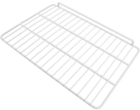 ANDRESLAD Séparateur Étagère Réfrigérateur en Acier Inoxydable 43,5x30 Cm Barrière Latérale, Organisateur Multifonction pour Congélateur et Mini Frigo, Système de Rangement Solide