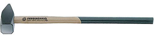 Peddinghaus Vorschlaghammer 6 kg - Mit Hickorystiel nach DIN 1042 - C45 Stahl