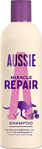 Aussie Miracle Repair Shampoing - Répare Les Cheveux Secs Et Abîmés, Sans Silicone, 300 ml