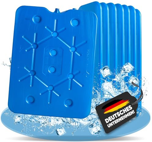 NEMT 8X Flacher Kühlakku 800 ml Kühlakkus 25 x 32,5 x 1,5 cm Kühlelemente Kühltasche Kühlbox