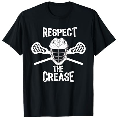 Lacrosse Sticks & Helmet Respect The Crease Boys & Girls T-Shirt