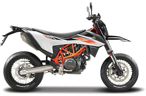 Maisto KTM 690 SMC R - Modellino di motocicletta pressofuso incredibilmente dettagliato, in scala 1:18, da collezione, colore: arancione