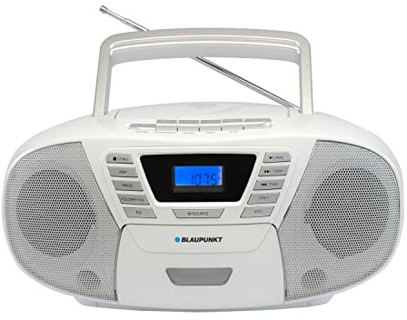 BLAUPUNKT CD Player Kinder, tragbarer CD-Spieler mit Radio & USB, Boombox mit MP3-Wiedergabe, Kinderradio mit CD Player, tragbarer CD Player Kinder, CD Player tragbar für Kinderzimmer & Reisen