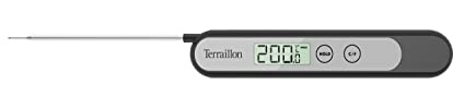 TerraiLLON THERMO kökstermometer DYNAMO - Dynamo-tändning - utdragbar mätsensor - temperaturområde -50°/+200° - C°/F° omvandling