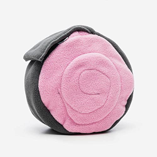 KNAUDER'S Best - Beschäftigung für Hunde auf 30x20cm - ROSA-HELLBLAU - interaktives Hundespielzeug für Suchspaß auf Mehreren Seiten - Hundespielzeug aus 100% Polyester - Hundezubehör Made in Germany