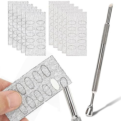 Nagelhautentferner Selbstklebend Schleifpapier Maniküre Set Doppelkopf Nagelhautschieber Nagelfeile Sandpapier Nail Art Sandpaper Nagelschieber Nagelfeilen Nailart Feilen für Gelnägel Buffer für Nägel