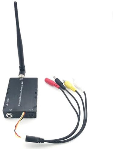 Desikixudy 1,2 G 5 W 1,2 Ghz 5000 MW trasmettitore audio e video AV fili con ricevitore 1,2 G antenna ad alto guadagno (B)