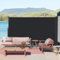 Kidsgigglz Toldo Lateral Retráctil, Toldo Vertical Exterior, Telas para Toldos Protección de privacidad, Toldos Exterior Terraza Enrollable contra el Viento UV para Balcón Jardín, 180x300cm-Antracita