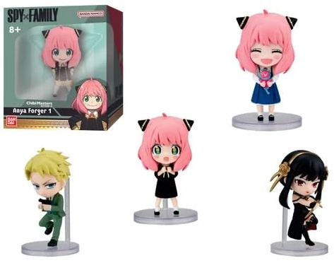 BANDAI – figur – Spy x Family – Chibi Masters – 8 cm – (12 olika figurer – individuellt förpackad) – VE93743