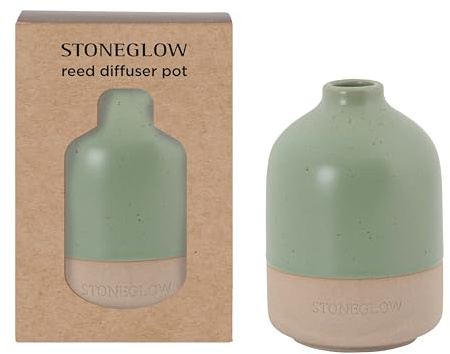Stoneglow Elements Collection - Earth - Green Ceramic Diffuser Pot