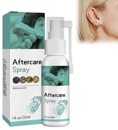 Herbal Aftercare Spray - Ear Saline Spray - Ultra Saline Solution Spr-ay for Ears,Nose,Tongue,Navel - Soothing & Repairing Sterile Saline Spr-ay - Natural Deeply Cleaning Aftercare Fluid for Ears