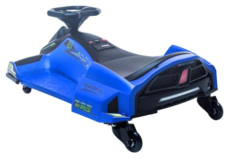 Garvee Kinder Elektro Gokart, 24v Drift Kart Mit Driftmodus, Mit Musik, Led-Licht Vorne Und Hinten, Alarm Bei Niedrigem Ladestand Kinderfahrzeug Für Kinder