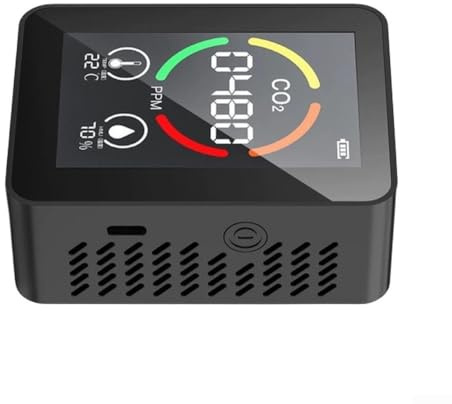 Detector de dióxido de carbono con sensor infrarrojo para monitoreo de calidad del aire, medidor de humedad de temperatura de dióxido de carbono en tiempo real para uso industrial en casa, oficina