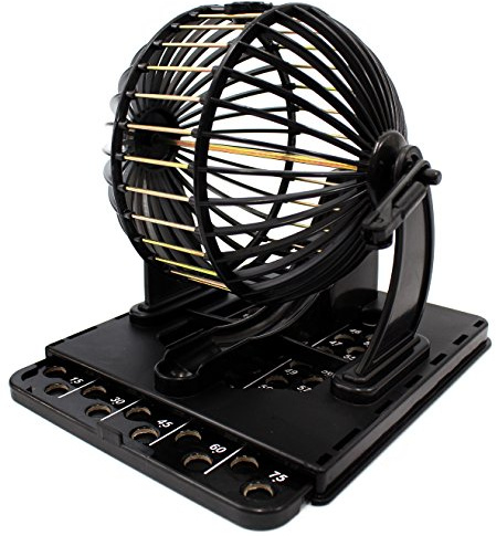 PowerTRC Bingo Machine Cage Game Set | with Bingo Balls | Classic Cage | Bingo Tray (Classic Version)