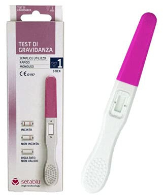 Setablu Test di Gravidanza Ultrasensibile 10 MIU/mL Test delle Urine Rapido rilevazione in 5 Minuti monouso