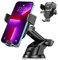 Bnimtm Car Phone Holder 4 in 1 Universal Phone Mount Cradle Super Stable for Car Dashboard/Windscreen/Air Vent, One Button Release and 360° Rotation for All 4.7 to 6.5 inch Smartphones