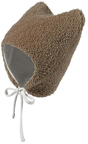 Sterntaler Baby - Jungen Mütze Baby Mütze Plüsch mit Ohren, beige, 47