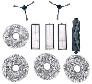 YAXRO Compatible avec Les pièces de Rechange for aspirateur Dreame Bot L10s Pro L10s Ultra Robot, Brosse en Caoutchouc/latérale, Filtre, Chiffon de vadrouille en Option