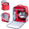 BAGSPRITE Standmixer-Tasche mit Schiebeboden, kompatibel mit KitchenAid Mixern, Aufbewahrungstasche für 4,5 l / 5 Liter Mixer, mit Taschen für Zubehör und Küchenutensilien, rot, Fit for 6-8 Quart