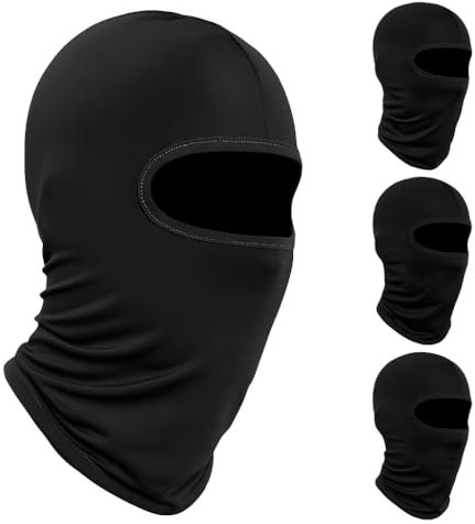 Sturmhaube Motorrad Sommer, 4er Pack Atmungsaktive Sturmhaube, Universelle Passform Für Motorrad Maske, Ideal Für Outdoor-Sport Und Cosplay, Elastisches Sturmhaube Aus Polyester