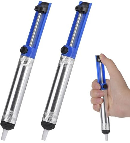 Desoldering Pump 2 Pack Solder Remover Tool Solder Sucker Desoldering Vacuum Pump Manual Desoldering Suction Pump Soldering Accessories