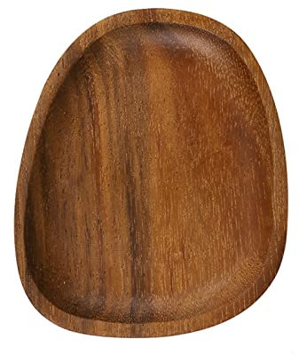 GFHTRELY Vassoio in legno vassoio da servizio per la prima colazione casa snack caffè o decorazione casa pallet(A)