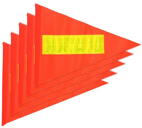 iplusmile Bandera para Bicicleta Infantil Reflectante de PVC 5 Piezas Tamaño 215X285 CM Resistente al Desgaste Accesorio Seguro para Ciclismo Urbano