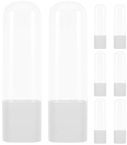 Toyvian Protector de Punta de Hilo Dental (8 Unidades) - Soporte Compacto para Boquillas de Hilo Dental con Cubierta Transparente - Estuche Organizador de Boquillas para Irrigador de Viaje para