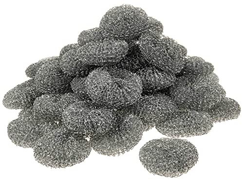 SIDCO Topfreiniger 60 x Topfkratzer Stahlschwamm Topf Pfannen Schwamm Reinigungspad