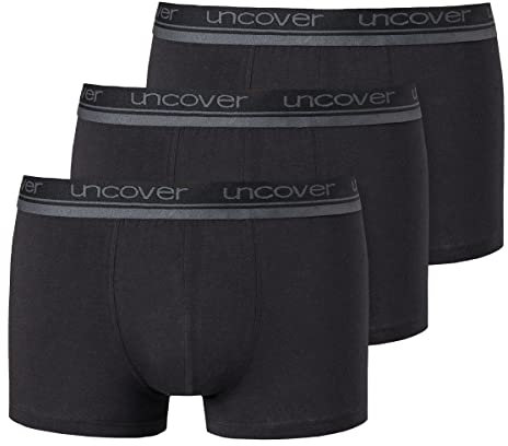 Uncover by Schiesser - Retro Shorts/Pant - 3er Pack (L Schwarz)