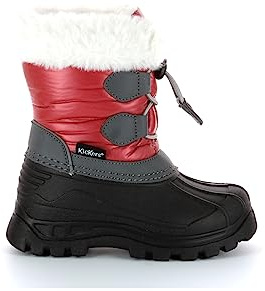 Kickers Sealsnow snösko för barn, Röd svart grå, 30 EU