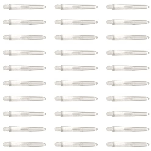 5 Colors Choose 10 Sets (30 Pieces) 2BA Nylon Shaft PC Shaft Dart Accessories Short Size 35mm (Transparent)