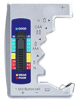 LeHang BT-886 batteritestare testare 7 sju batterityper C AA AAA D N 9V (6F22) och 1,55 V silver
