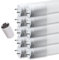 pureled 10er Pack LED Röhre 120cm - GLAS T8 G13 - warmweiß (3000K) - 18W (ersetzt 36W) - 1800 Lumen - inklusive Starter - Leuchtstoffröhre Neonröhre Röhrenlampe LED-Tube