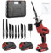 Reciprocating Saw 21V,0-4000 RPM Variable Speed Cordless Reciprocating Saws,Electric Saws with 8 Saw Blades,2x2000mAh Batteries,Fast Charger,LED Light,Tool-Free Blade Change for Wood Metal PVC Cutting